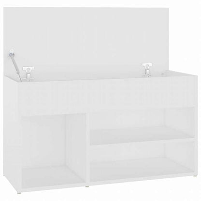 vidaXL シューズベンチ ホワイト 80x30x45 cm エンジニアリングウッドホーム&ガーデン 家事用品 収納&オーガナイザー 衣類・ワードローブ収納 シューズラック・整理収納(代引不可)
