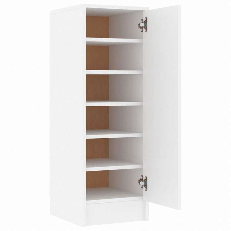 vidaXL シューズキャビネット ホワイト 32x35x92 cm エンジニアリングウッドホーム&ガーデン 家事用品 収納&オーガナイザー 衣類・ワードローブ収納 シューズラック・整理収納(代引不可)