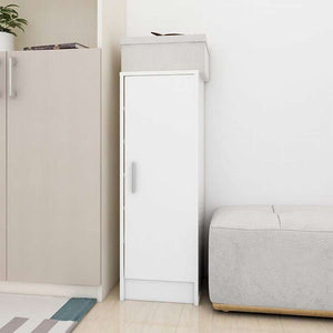 vidaXL シューズキャビネット ホワイト 32x35x92 cm エンジニアリングウッドホーム&ガーデン 家事用品 収納&オーガナイザー 衣類・ワードローブ収納 シューズラック・整理収納(代引不可)