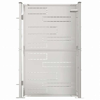 vidaXL ガーデンゲート ステンレススチール 100x150 cmハードウェア フェンス&バリア ゲート(代引不可)