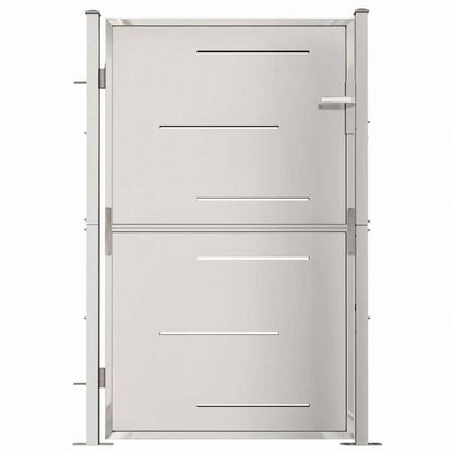 vidaXL ガーデンゲート ステンレススチール 100x150 cmハードウェア フェンス&バリア ゲート(代引不可)