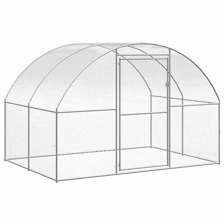 vidaXL 屋外鶏小屋 3x2x2 m 亜鉛メッキ鋼製動物&ペット用品 ペット用品 小動物用品 小動物 飼育・ケージ(代引不可)