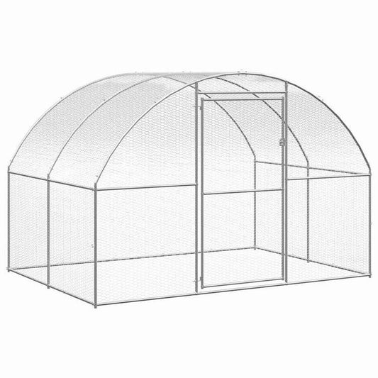 vidaXL 屋外鶏小屋 3x2x2 m 亜鉛メッキ鋼製動物&ペット用品 ペット用品 小動物用品 小動物 飼育・ケージ(代引不可)