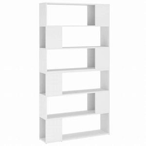 vidaXL ブックキャビネット 間仕切り ホワイト 100x24x188cm (809179x2組)家具 棚 本棚・オープンラック(代引不可)