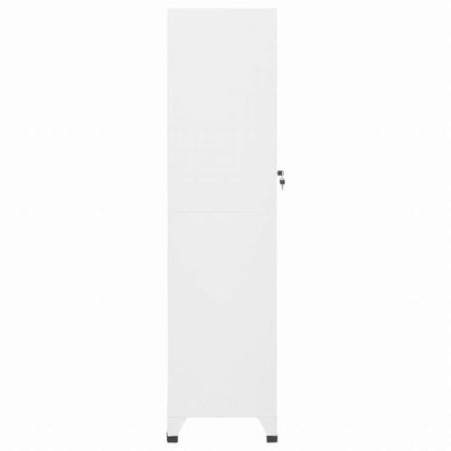 vidaXL ロッカーキャビネット ホワイト 38x45x180 cm スチール家具 キャビネット&収納 収納キャビネット・ロッカー(代引不可)