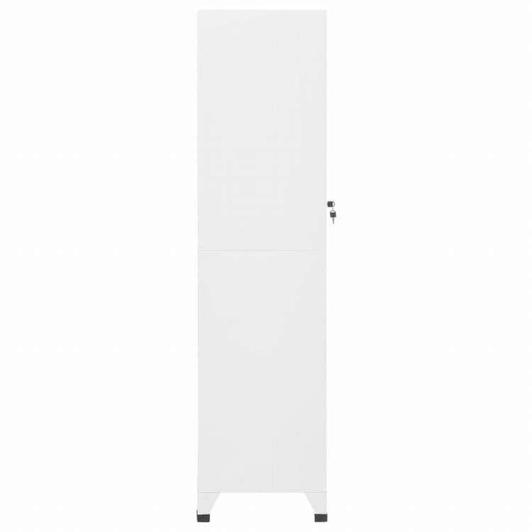 vidaXL ロッカーキャビネット ホワイト 38x45x180 cm スチール家具 キャビネット&収納 収納キャビネット・ロッカー(代引不可)