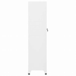 vidaXL ロッカーキャビネット ホワイト 38x45x180 cm スチール家具 キャビネット&収納 収納キャビネット・ロッカー(代引不可)