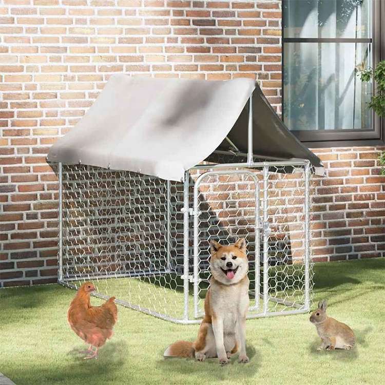 vidaXL 屋外用犬小屋 屋根付き 200x100x150cmAnimals & Pet Supplies ペット用品 犬用品 犬小屋・ドッグラン(代引不可)