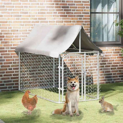 vidaXL 屋外用犬小屋 屋根付き 200x100x150cmAnimals & Pet Supplies ペット用品 犬用品 犬小屋・ドッグラン(代引不可)