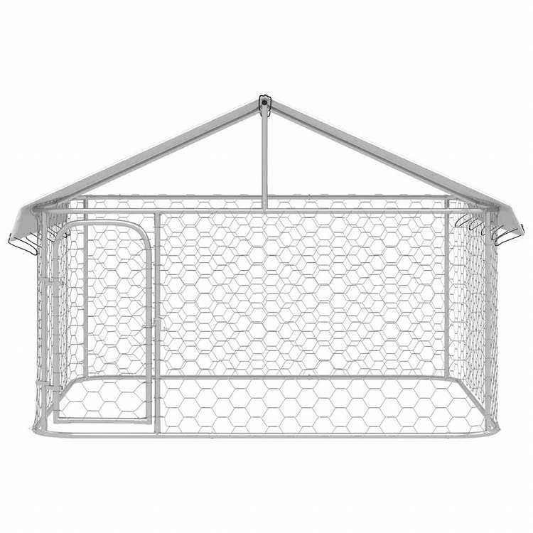 vidaXL 屋外用犬小屋 屋根付き 200x200x150cm動物&ペット用品 ペット用品 犬用品 犬小屋・ドッグラン(代引不可)