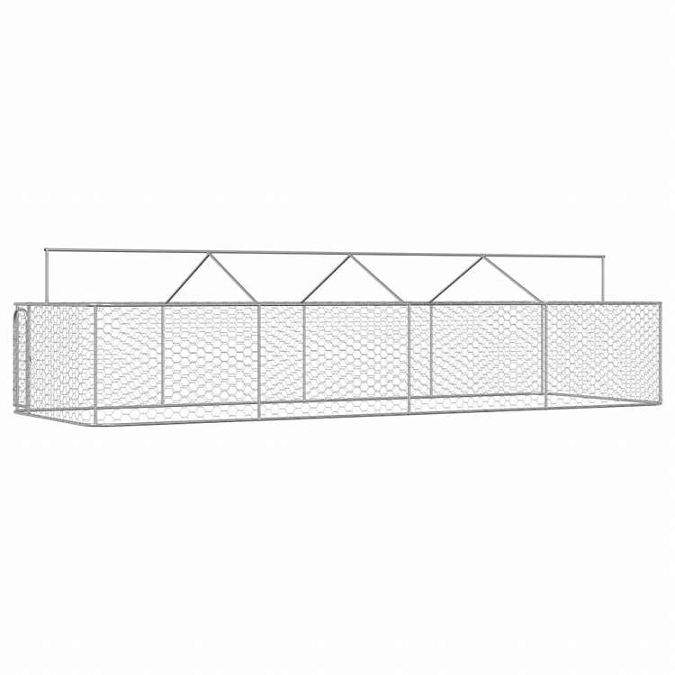 vidaXL 屋外用犬小屋 屋根付き 600x200x150cmAnimals & Pet Supplies ペット用品 犬用品 犬小屋・ドッグラン(代引不可)