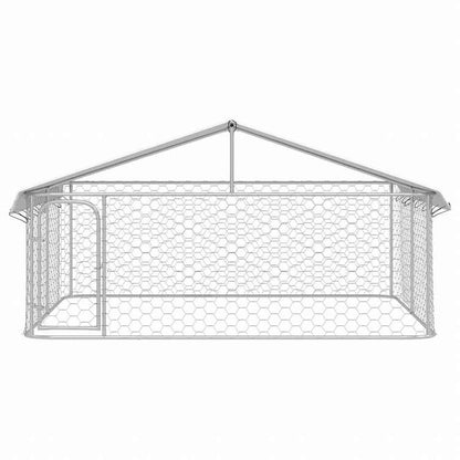 vidaXL 屋外用犬小屋 屋根付き 300x300x150cm動物&ペット用品 ペット用品 犬用品 犬小屋・ドッグラン(代引不可)