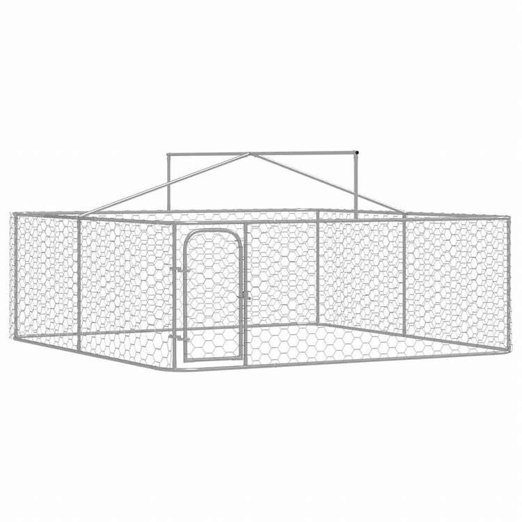 vidaXL 屋外用犬小屋 屋根付き 300x300x150cm動物&ペット用品 ペット用品 犬用品 犬小屋・ドッグラン(代引不可)