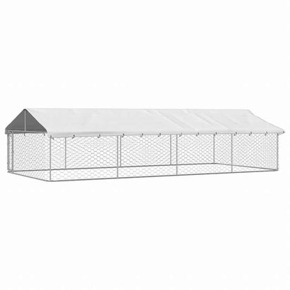 vidaXL 屋外用犬小屋 屋根付き 600x300x150cm動物&ペット用品 ペット用品 犬用品 犬小屋・ドッグラン(代引不可)