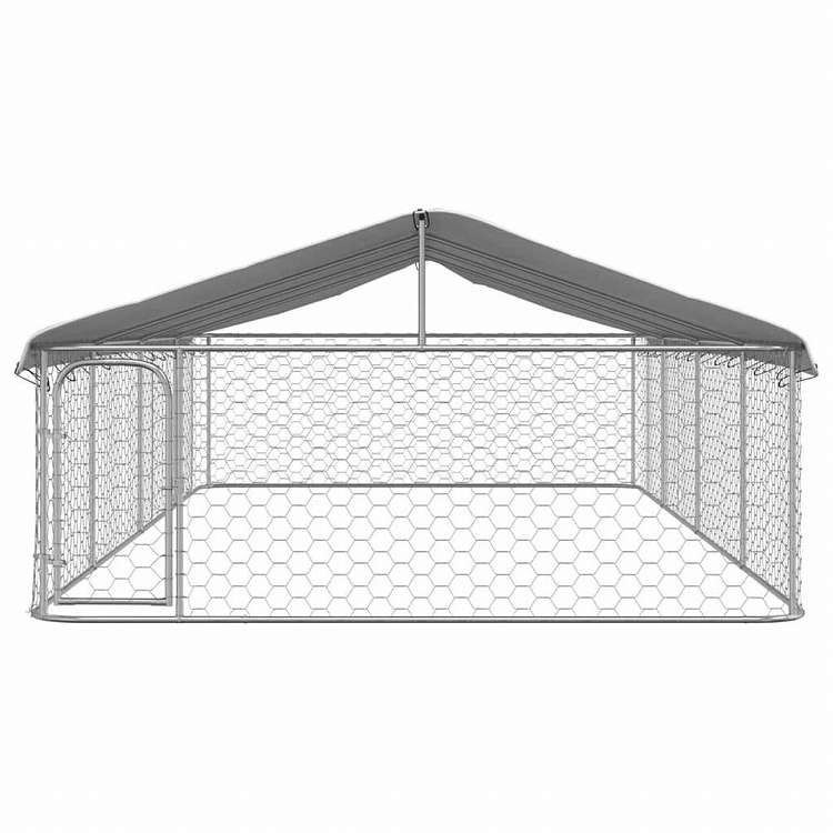 vidaXL 屋外用犬小屋 屋根付き 600x300x150cm動物&ペット用品 ペット用品 犬用品 犬小屋・ドッグラン(代引不可)