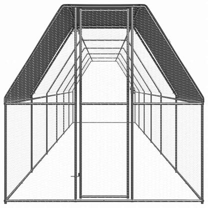 vidaXL 屋外鶏用ケージ 2x12x2m 亜鉛メッキ鋼製動物&ペット用品 ペット用品 小動物用品 小動物 飼育・ケージ(代引不可)