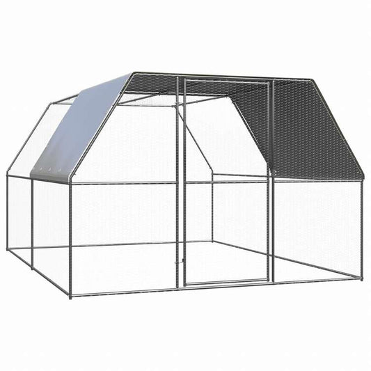 vidaXL 屋外鶏用ケージ 3x4x2 m 亜鉛メッキ鋼製Animals & Pet Supplies ペット用品 小動物用品 小動物 飼育・ケージ(代引不可)