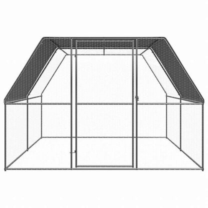vidaXL 屋外鶏用ケージ 3x4x2 m 亜鉛メッキ鋼製Animals & Pet Supplies ペット用品 小動物用品 小動物 飼育・ケージ(代引不可)