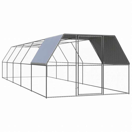 vidaXL 屋外鶏用ケージ 3x10x2 m 亜鉛メッキ鋼製動物&ペット用品 ペット用品 小動物用品 小動物 飼育・ケージ(代引不可)