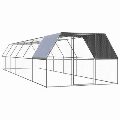 vidaXL 屋外鶏用ケージ 3x12x2 m 亜鉛メッキ鋼製動物&ペット用品 ペット用品 小動物用品 小動物 飼育・ケージ(代引不可)