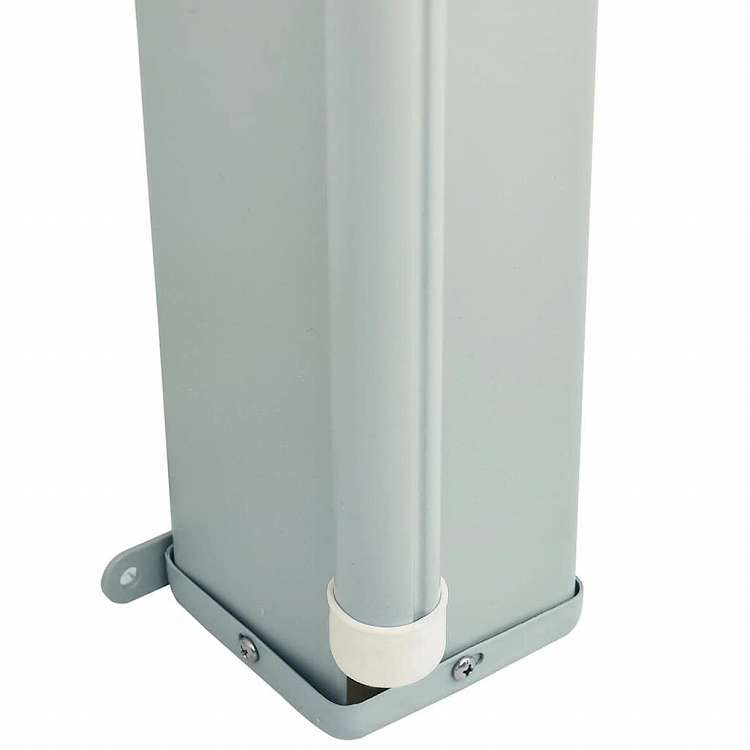 vidaXL パティオ 引き込み式サイドオーニング 180x600 cm グレーホーム&ガーデン 芝&ガーデン アウトドアリビング 屋外用傘・サンシェード(代引不可)