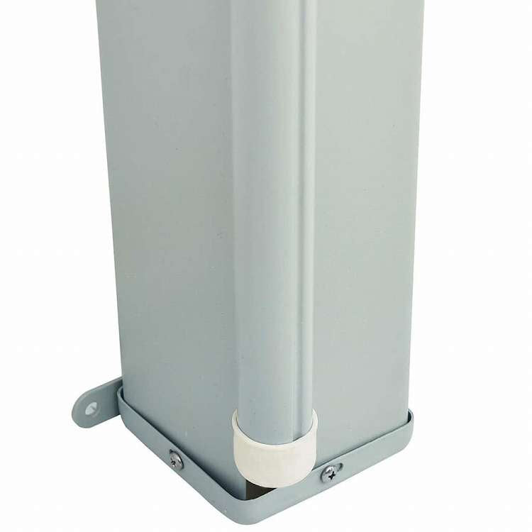 vidaXL パティオ用 引き込み式サイドオーニング 200x600cm グレーホーム&ガーデン 芝&ガーデン アウトドアリビング 屋外用傘・サンシェード(代引不可)