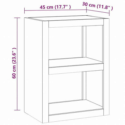vidaXL サイドテーブル 45x30x60cm チーク無垢材家具 テーブル アクセントテーブル エンドテーブル(代引不可)
