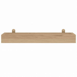 vidaXL ウォールシェルフ 2点 60x15x4 cm チーク無垢材家具 棚 壁面収納棚・壁面ラック(代引不可)