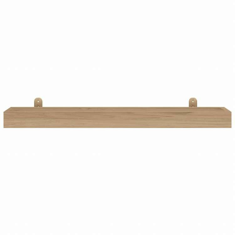 vidaXL ウォールシェルフ 2点 90x15x4 cm チーク無垢材家具 棚 壁面収納棚・壁面ラック(代引不可)