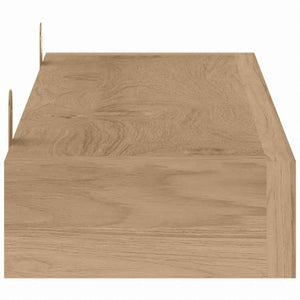 vidaXL ウォールシェルフ 2点 90x15x4 cm チーク無垢材家具 棚 壁面収納棚・壁面ラック(代引不可)