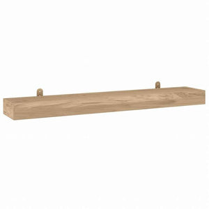 vidaXL ウォールシェルフ 2点 110x15x4 cm チーク無垢材家具 棚 壁面収納棚・壁面ラック(代引不可)