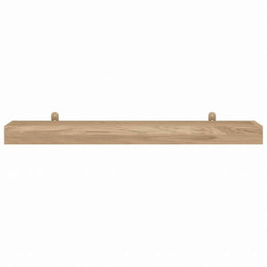 vidaXL ウォールシェルフ 2点 110x15x4 cm チーク無垢材家具 棚 壁面収納棚・壁面ラック(代引不可)