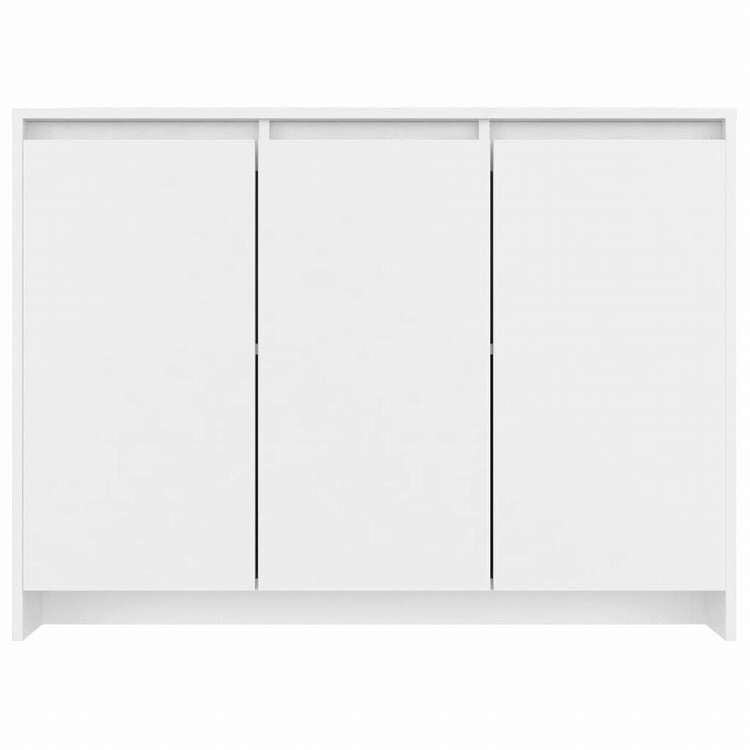 vidaXL サイドボード ホワイト 102x35x75cm エンジニアリングウッド家具 キャビネット&収納 サイドボード(代引不可)