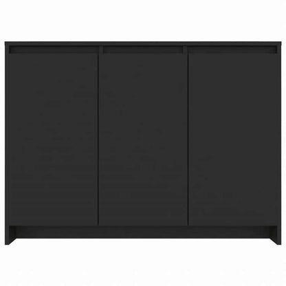 vidaXL サイドボード ブラック 102x33x75cm エンジニアリングウッド家具 キャビネット&収納 サイドボード(代引不可)