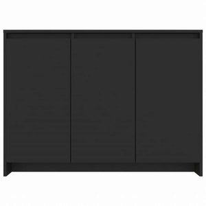 vidaXL サイドボード ブラック 102x33x75cm エンジニアリングウッド家具 キャビネット&収納 サイドボード(代引不可)
