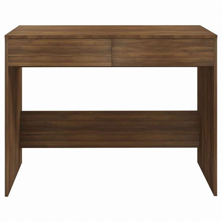 vidaXL デスク ブラウンオーク 101x50x76.5cm エンジニアリングウッド家具 オフィス家具 デスク(代引不可)
