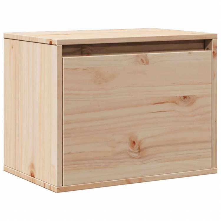 vidaXL ウォールキャビネット 45x30x35 cm パイン無垢材家具 棚 壁面収納棚・壁面ラック(代引不可)