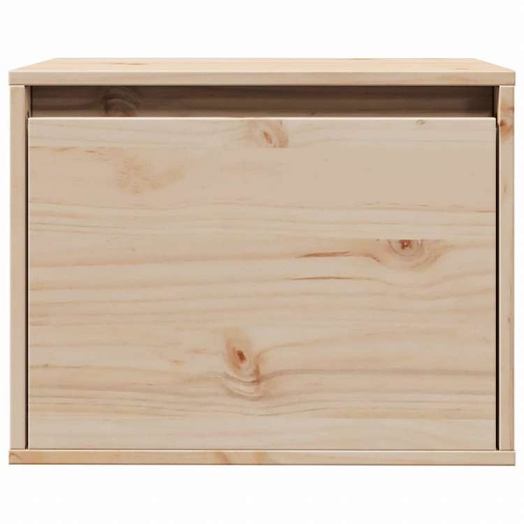 vidaXL ウォールキャビネット 45x30x35 cm パイン無垢材家具 棚 壁面収納棚・壁面ラック(代引不可)