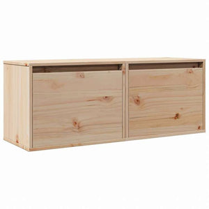 vidaXL ウォールキャビネット 2点 45x30x35 cm パイン無垢材家具 棚 壁面収納棚・壁面ラック(代引不可)