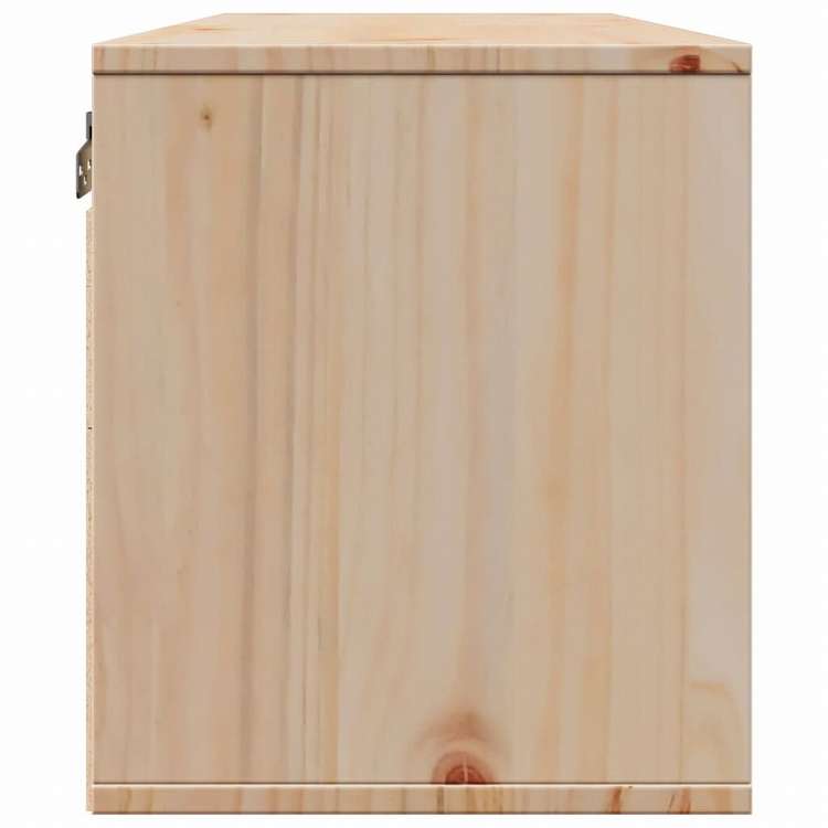 vidaXL ウォールキャビネット 2点 45x30x35 cm パイン無垢材家具 棚 壁面収納棚・壁面ラック(代引不可)