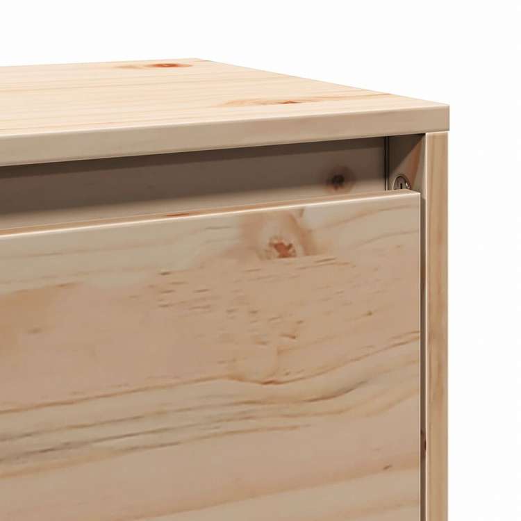 vidaXL ウォールキャビネット 2点 45x30x35 cm パイン無垢材家具 棚 壁面収納棚・壁面ラック(代引不可)