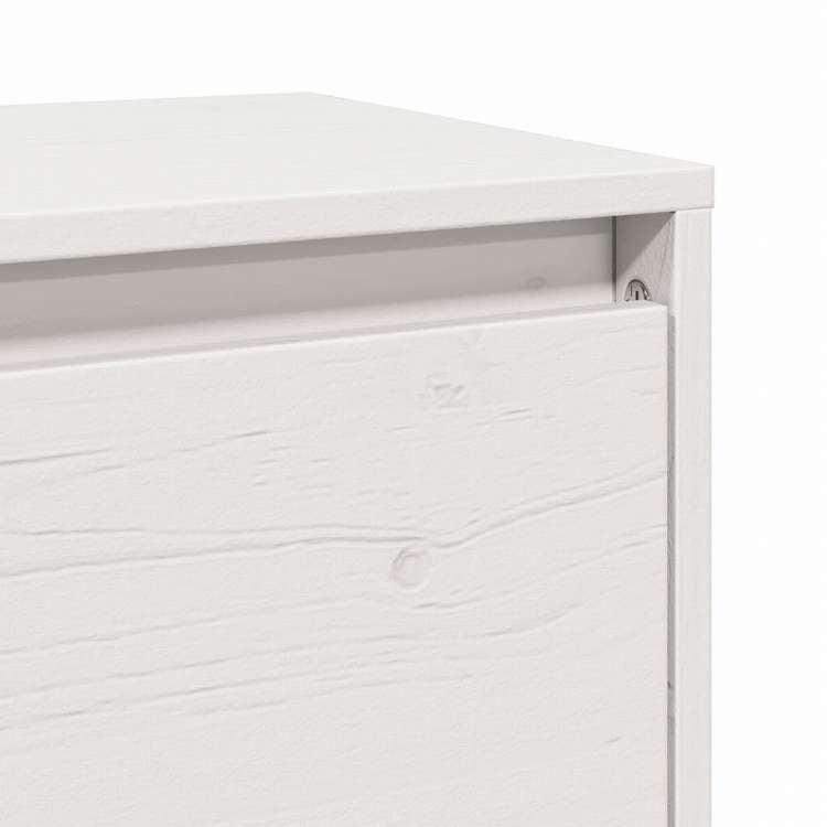 vidaXL ウォールキャビネット 2点 ホワイト 45x30x35 cm パイン無垢材家具 棚 壁面収納棚・壁面ラック(代引不可)