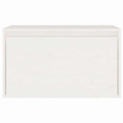 vidaXL ウォールキャビネット ホワイト 60x30x35 cm パイン無垢材家具 棚 壁面収納棚・壁面ラック(代引不可)