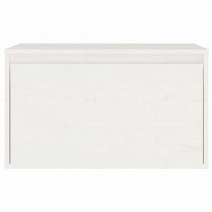 vidaXL ウォールキャビネット ホワイト 60x30x35 cm パイン無垢材家具 棚 壁面収納棚・壁面ラック(代引不可)