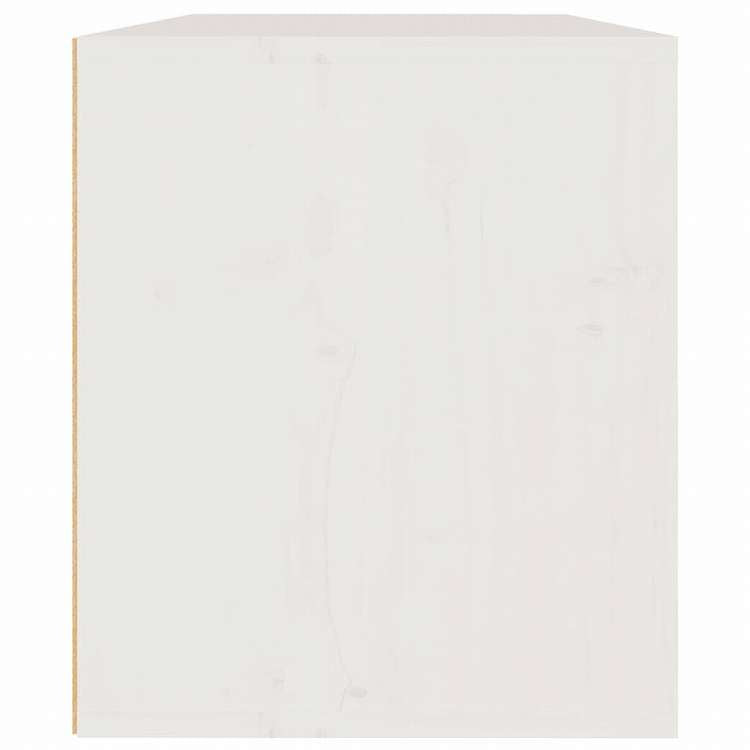 vidaXL ウォールキャビネット ホワイト 60x30x35 cm パイン無垢材家具 棚 壁面収納棚・壁面ラック(代引不可)
