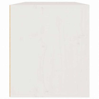 vidaXL ウォールキャビネット ホワイト 60x30x35 cm パイン無垢材家具 棚 壁面収納棚・壁面ラック(代引不可)