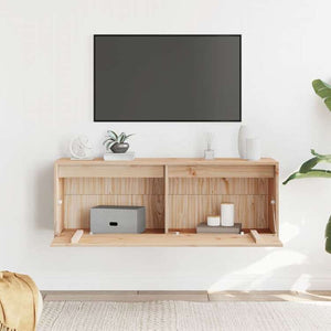 vidaXL ウォールキャビネット 100x30x35 cm パイン無垢材家具 棚 壁面収納棚・壁面ラック(代引不可)