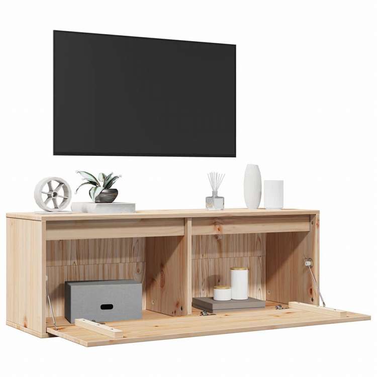 vidaXL ウォールキャビネット 100x30x35 cm パイン無垢材家具 棚 壁面収納棚・壁面ラック(代引不可)