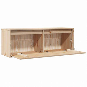 vidaXL ウォールキャビネット 100x30x35 cm パイン無垢材家具 棚 壁面収納棚・壁面ラック(代引不可)