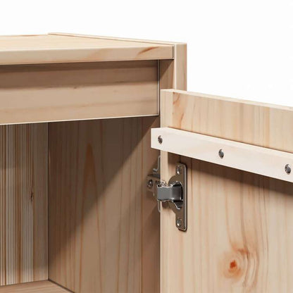 vidaXL ウォールキャビネット 2点 30x30x60 cm パイン無垢材家具 棚 壁面収納棚・壁面ラック(代引不可)